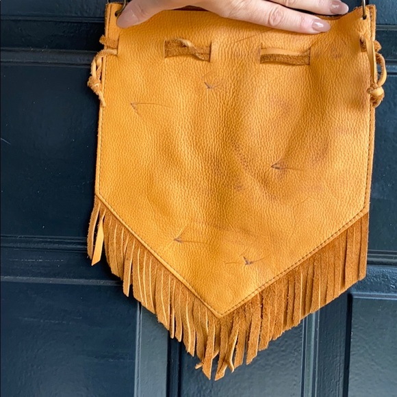 VINTAGE Leather boho crossbody - Picture 6 of 6